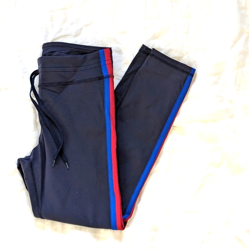 JCrew leggings with stripe detail